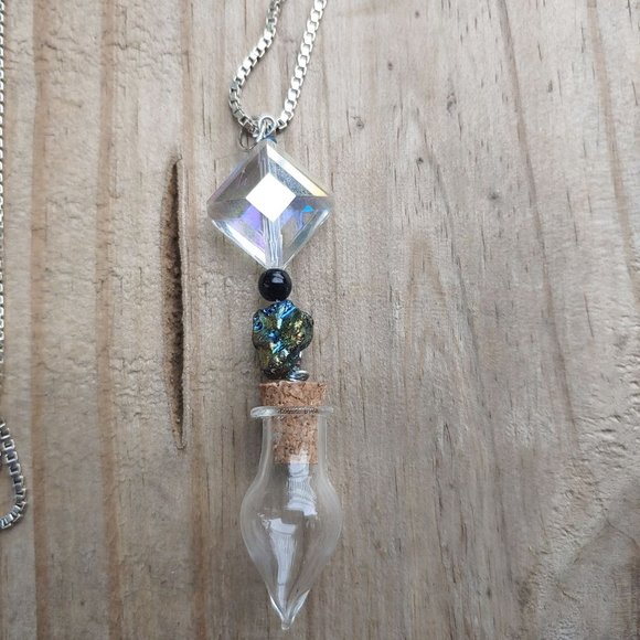 TailorAnne Jewelry - Hand made Witch Glass Potion Vile Necklace